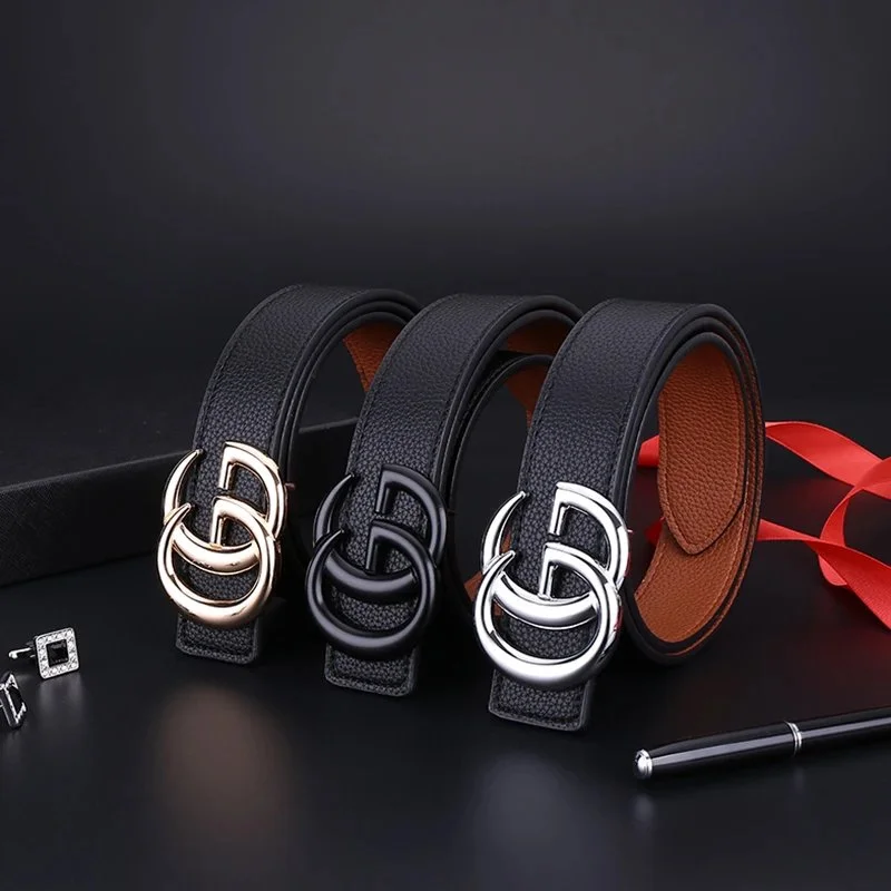 Gucci Double G Buckle Leather Belt