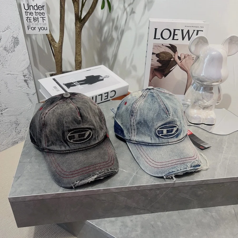 Diesel Distressed Denim Cap