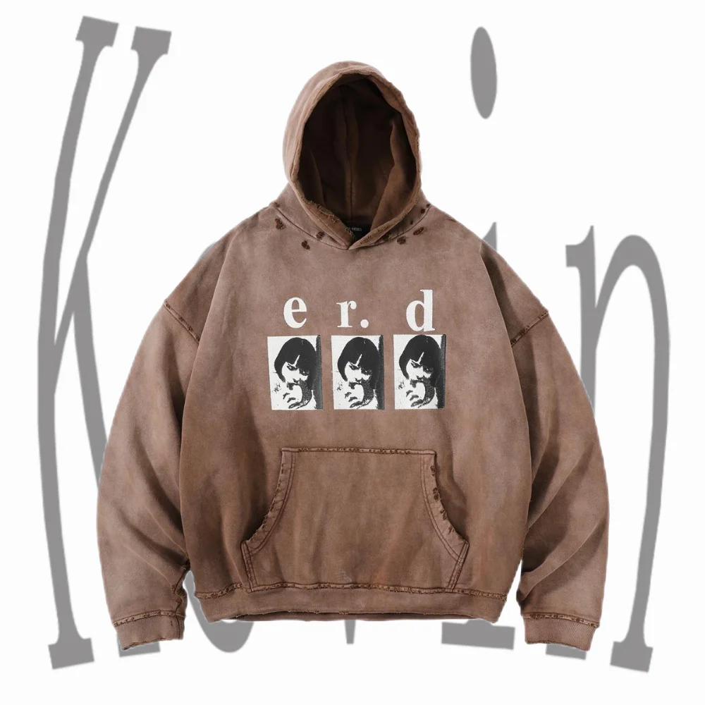Enfants Riches Deprimes Triple Portrait Distressed Hoodie