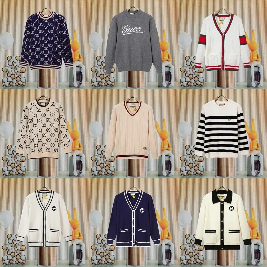 Gucci GG Monogram and Logo Knit Sweaters