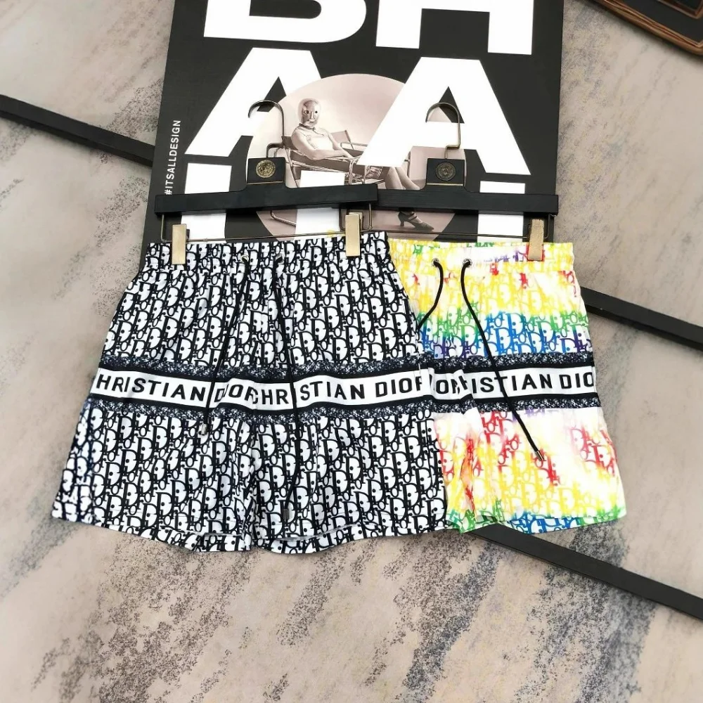 Dior Oblique Logo Print Swim Shorts