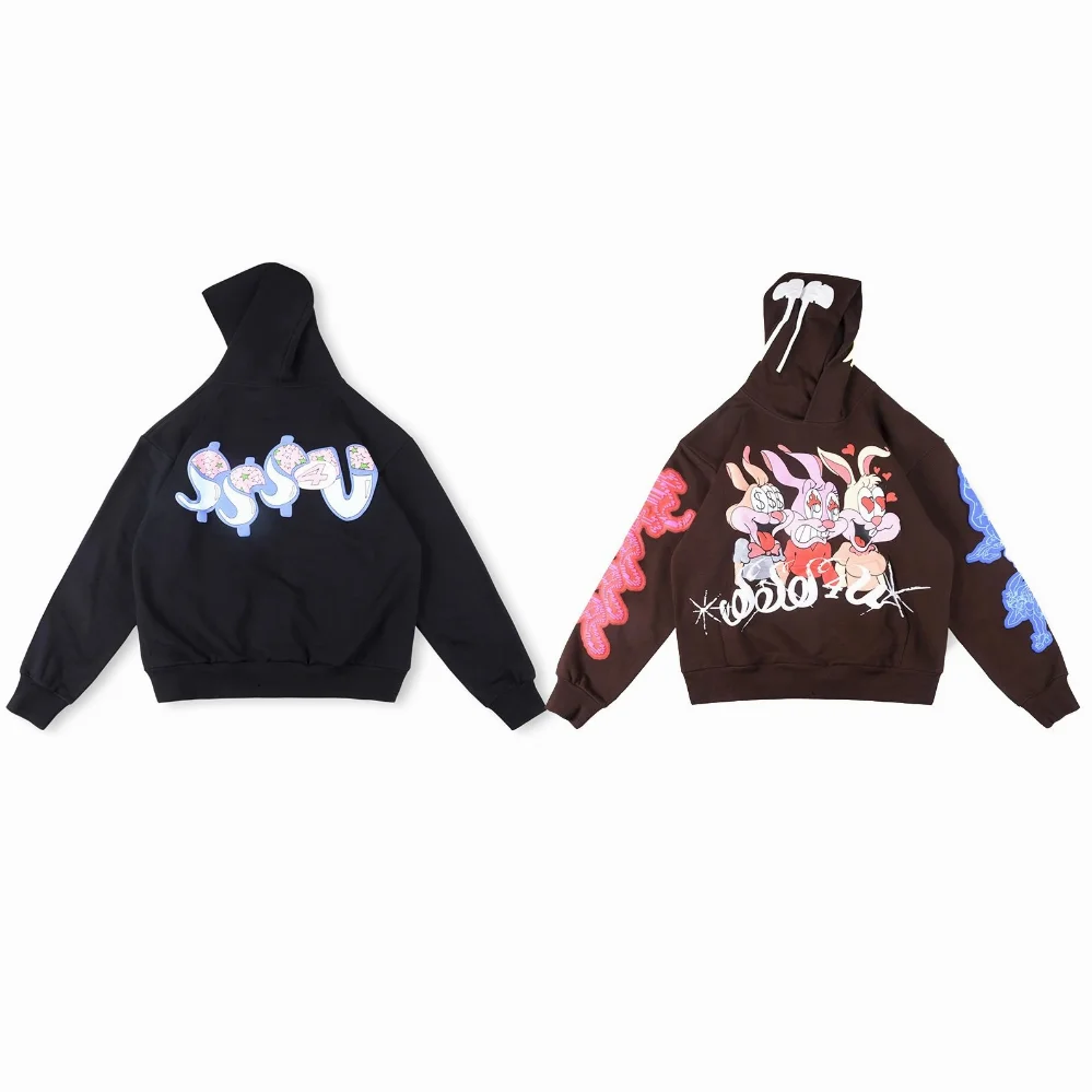 Sp5der Rabbit Graphic Hoodie