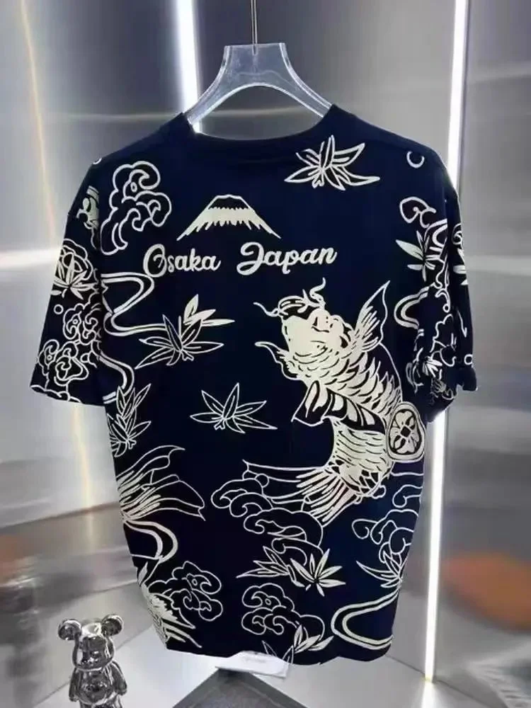 Evisu Koi Fish Print T-Shirt