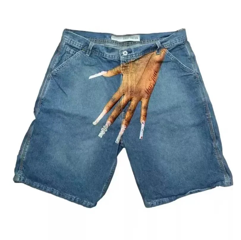 Denim Tears Hand Print Graphic Shorts