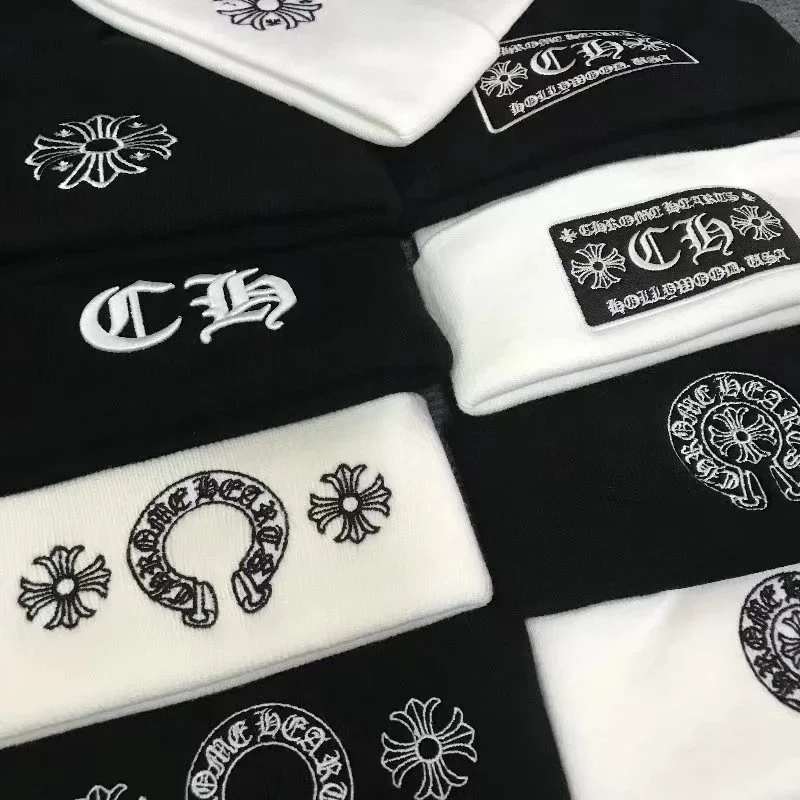 Chrome Hearts Cross Motif Embroidered Beanie