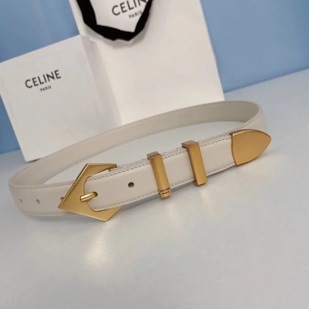 Celine Triangular Buckle Belt