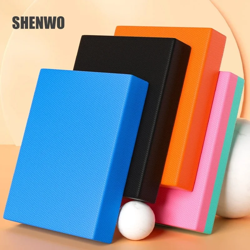 Catalog reference for SHENWO Rectangular textured foam pads in blue black orange pink teal for