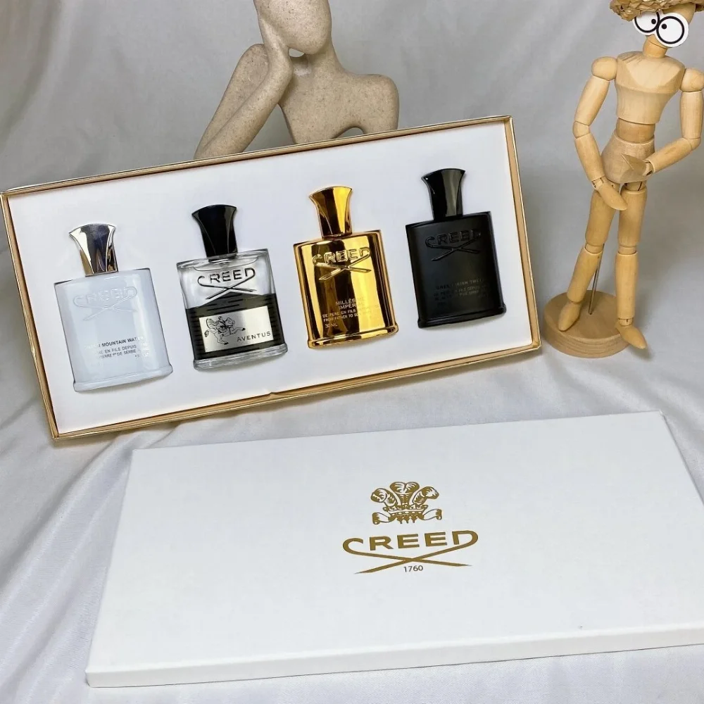 Catalog reference for Creed Silver Mountain Water Aventus Millesime Imperial Green Irish Tweed Perfume Set