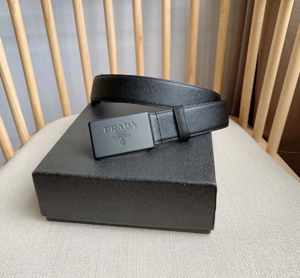 Prada Saffiano Leather Belt