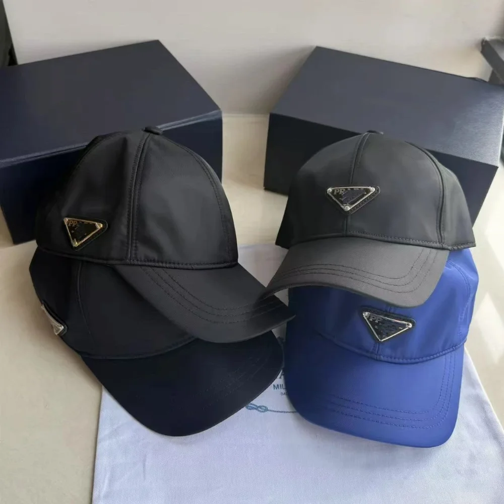 Prada Triangle Logo Nylon Cap