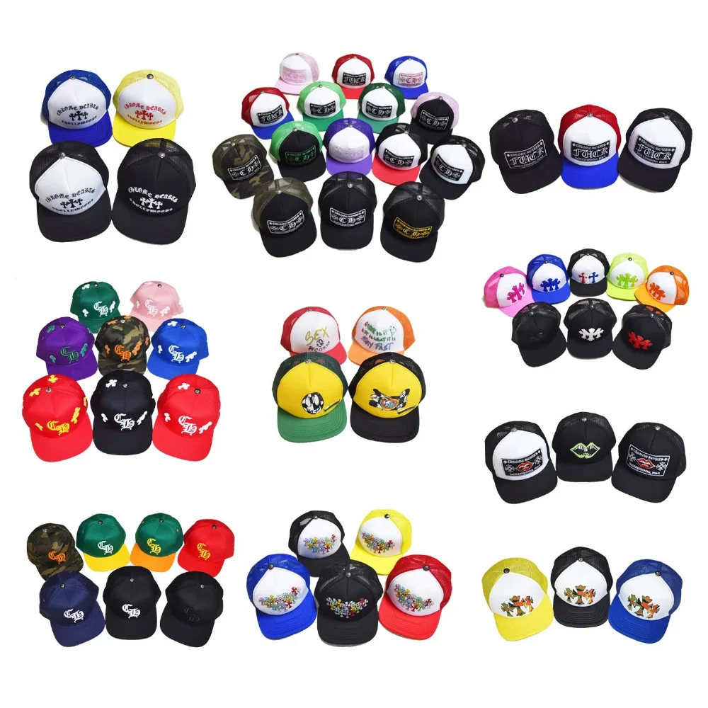 Chrome Hearts Cross Logo Mesh Trucker Hat