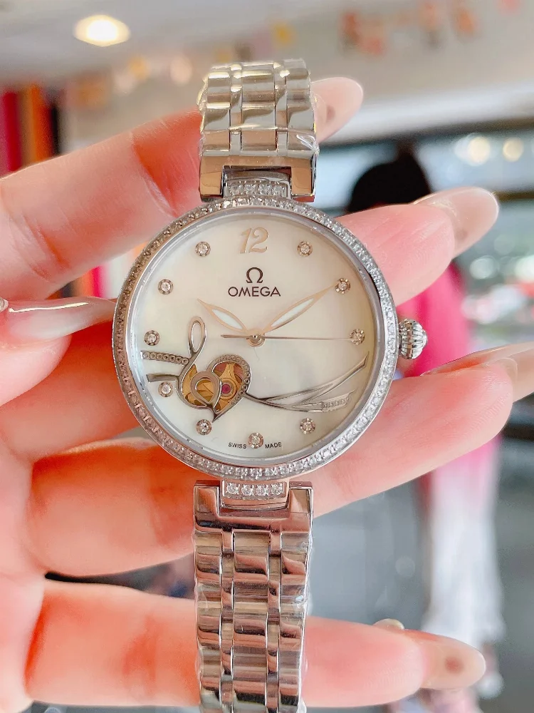 Omega Tresor Automatic with Heart Motif Wristwatch