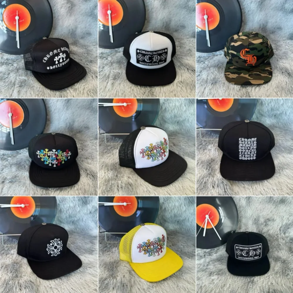 Chrome Hearts Cross Embroidery Trucker Hat