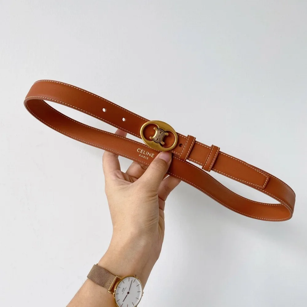 Celine Triomphe Buckle Belt