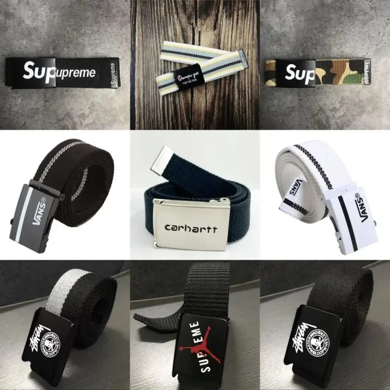 Supreme Webbing Belt with Logo Buckle