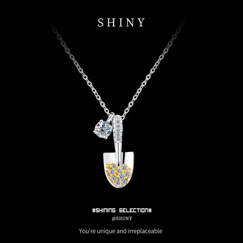 SHINY Shovel Pendant Necklace