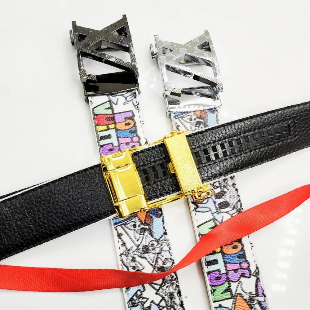 Louis Vuitton Monogram Canvas and Printed Leather Belt
