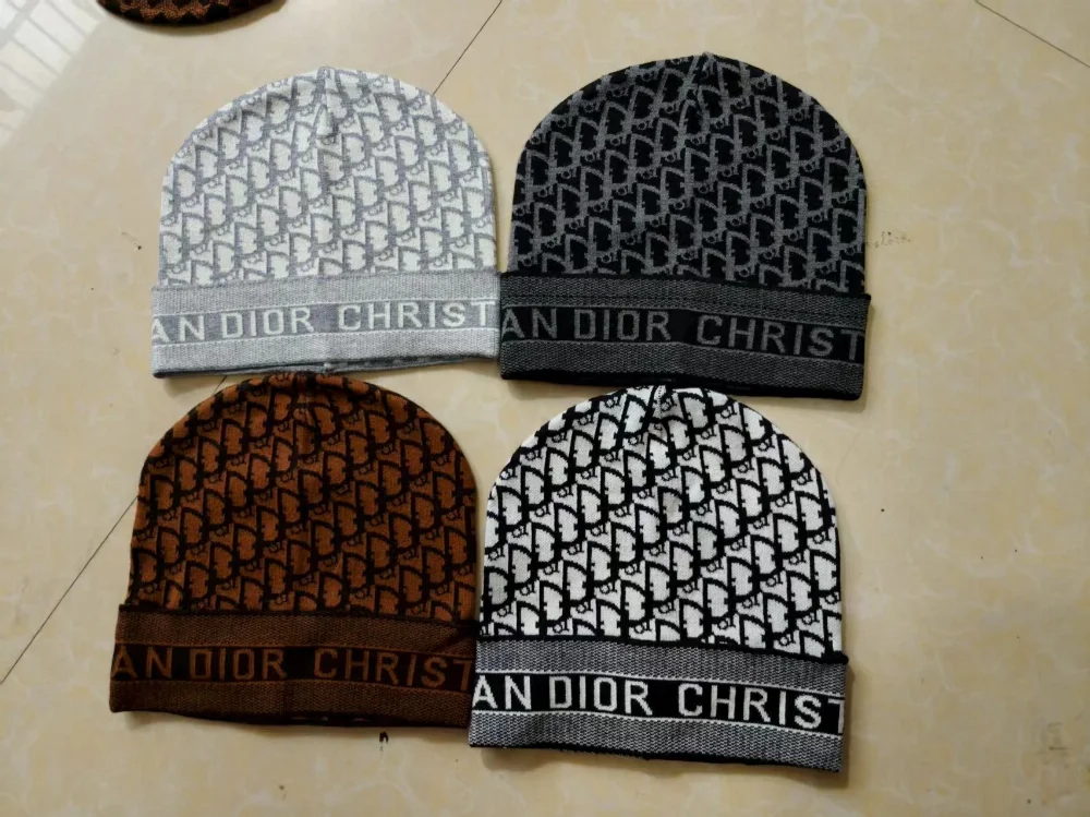 Dior Oblique Logo Knit Beanie