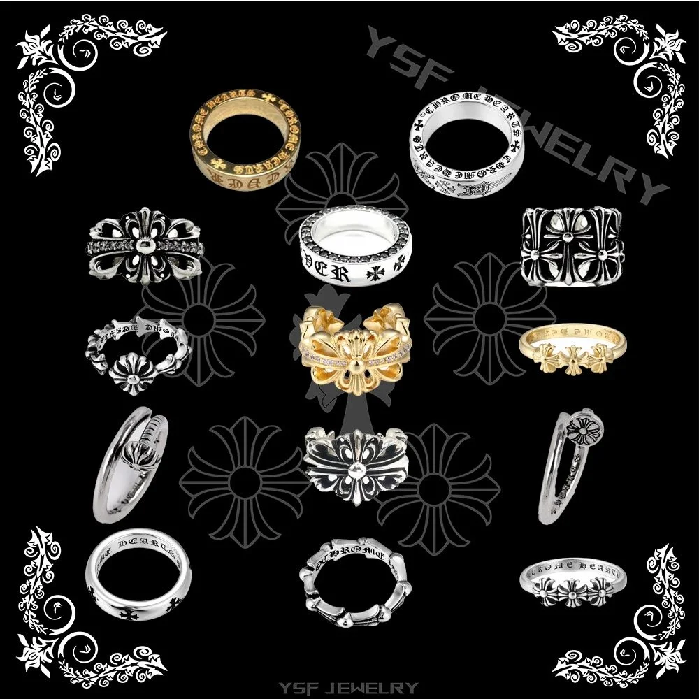 Chrome Hearts Cross Motif Rings
