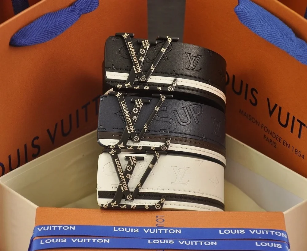 Louis Vuitton LV Monogram Leather Belt