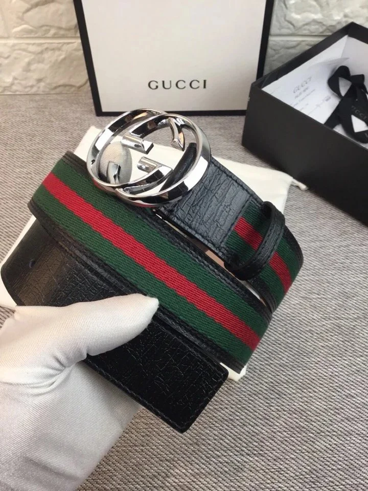 Gucci Web Stripe Belt