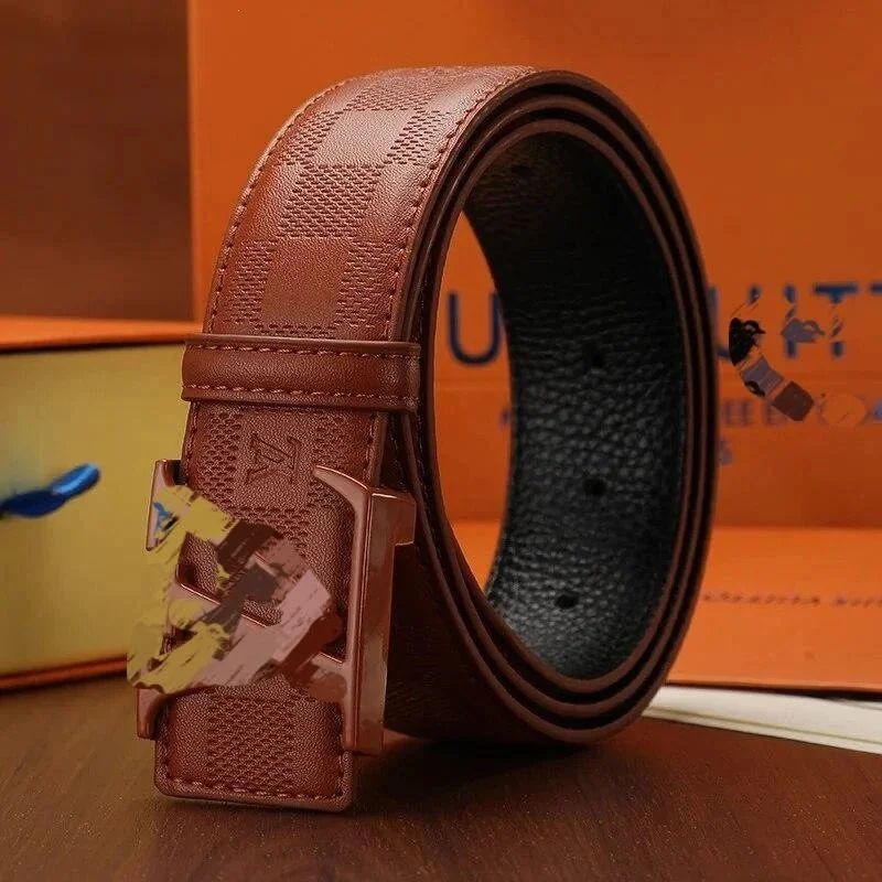 Louis Vuitton Damier Ebene Leather Belt
