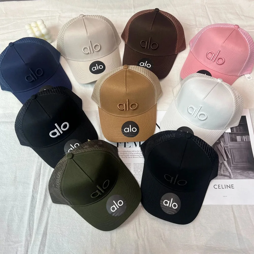 alo Embroidered Logo Trucker Hat