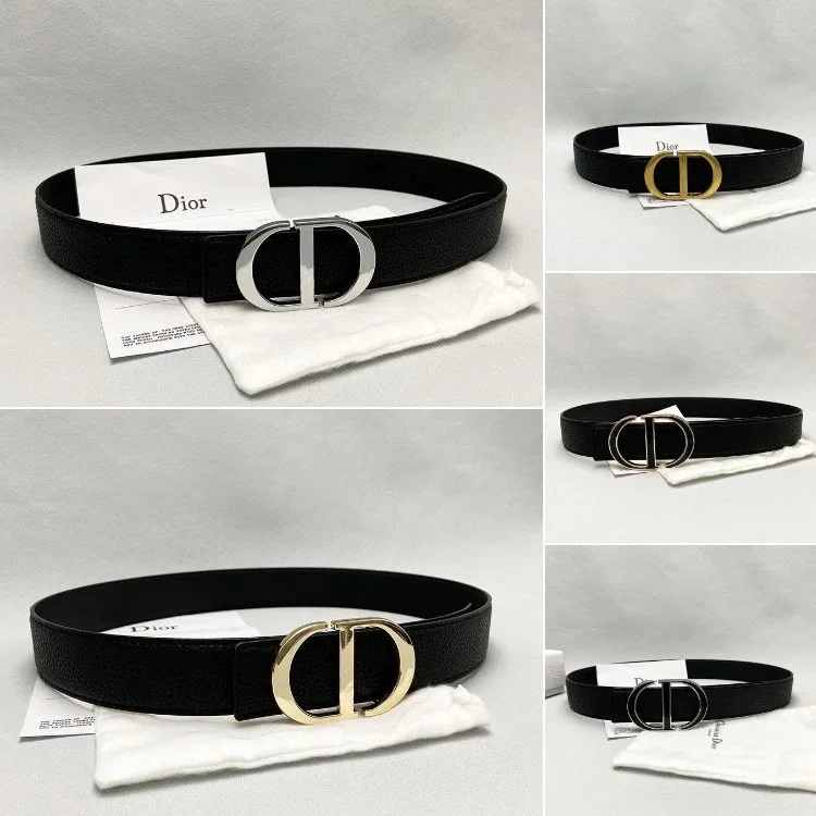Dior CD Buckle Leather Belt