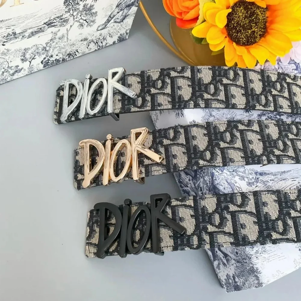 Dior Oblique Logo Belt