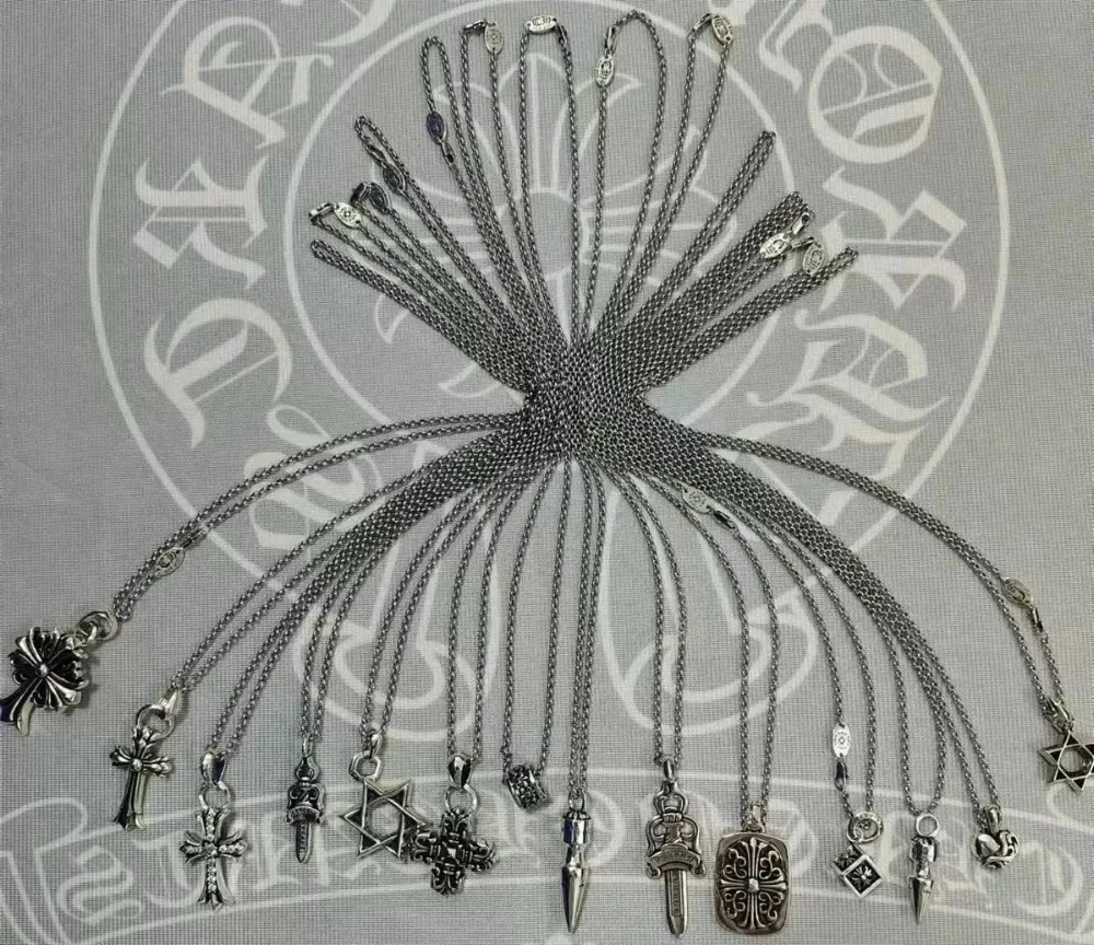 Chrome Hearts Cross Dagger Star Pendant Necklaces