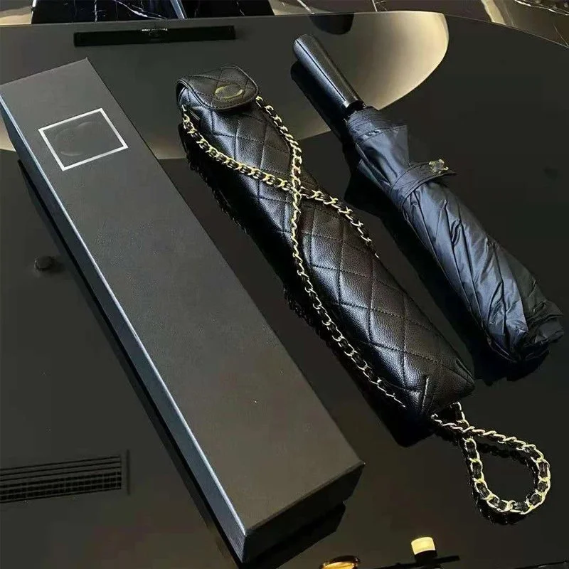 Catalog reference for Chanel Quilted Chain Strap Folding Umbrella