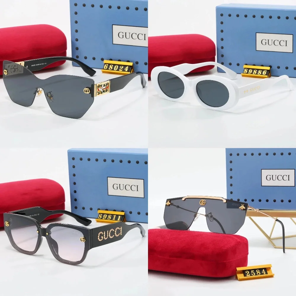 Gucci Shield and Logo-Embellished Sunglasses