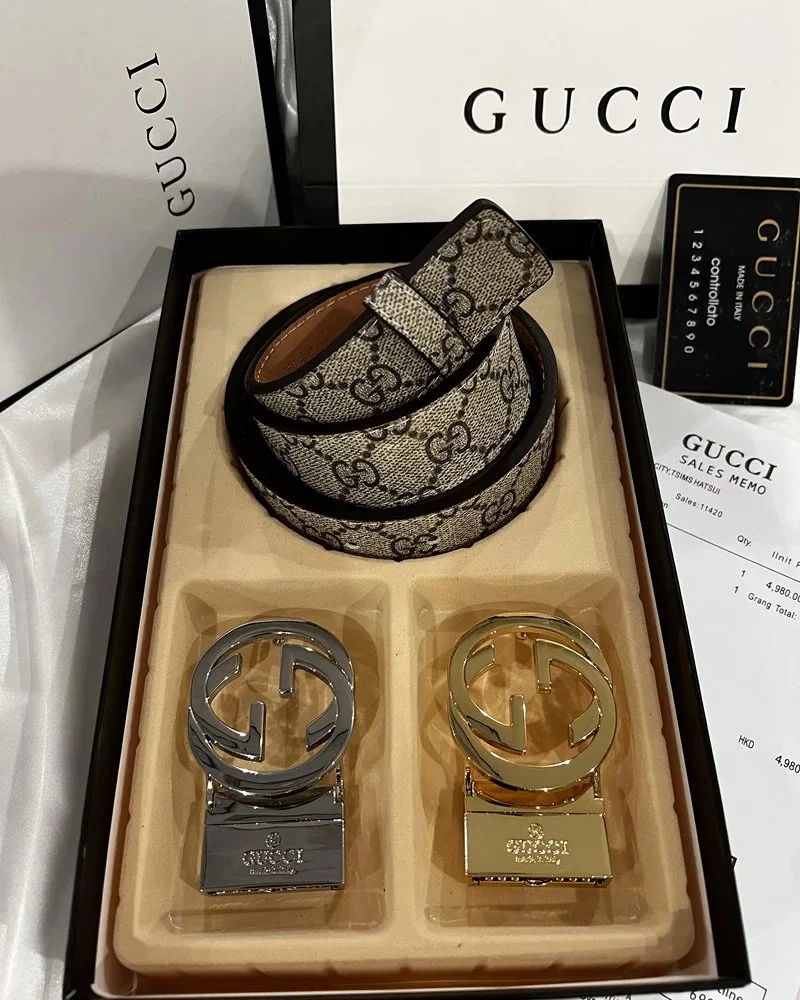 Gucci GG Monogram Belt