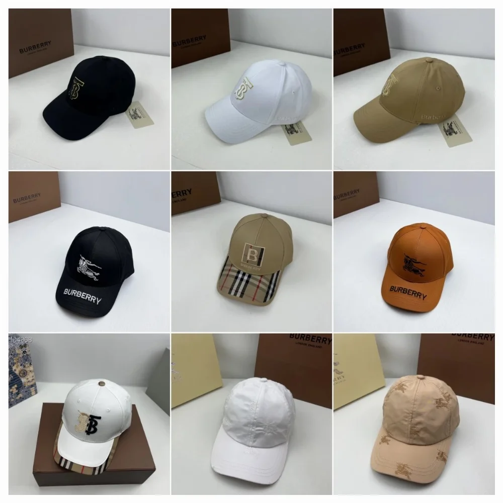 Burberry Monogram Logo Embroidered Baseball Cap