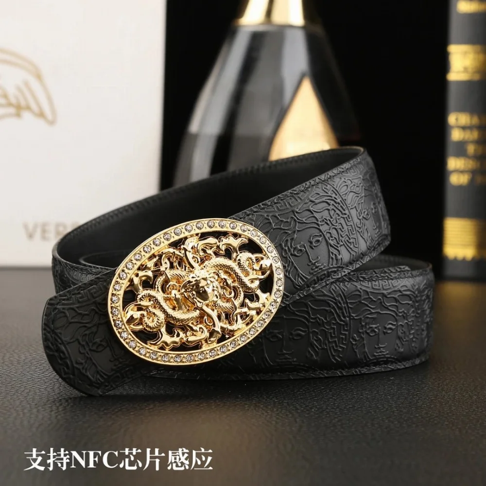 Versace Medusa Head Embossed Belt